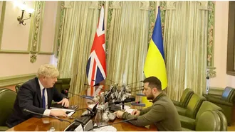 Boris Johnson meets with Zelensky in Kyiv