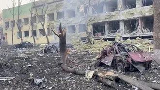 Children’s hospital bombed, Zelenskiy accuses Russia of genocide