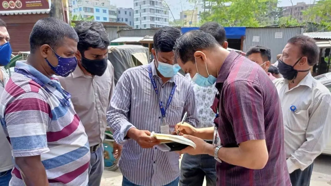 ডিএনসিসির অভিযানে দেড় লাখ টাকা জরিমানা