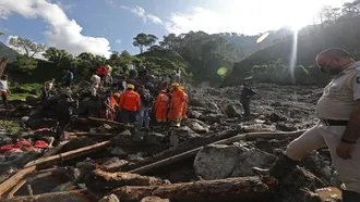 One dead, over 30 feared trapped in India landslide