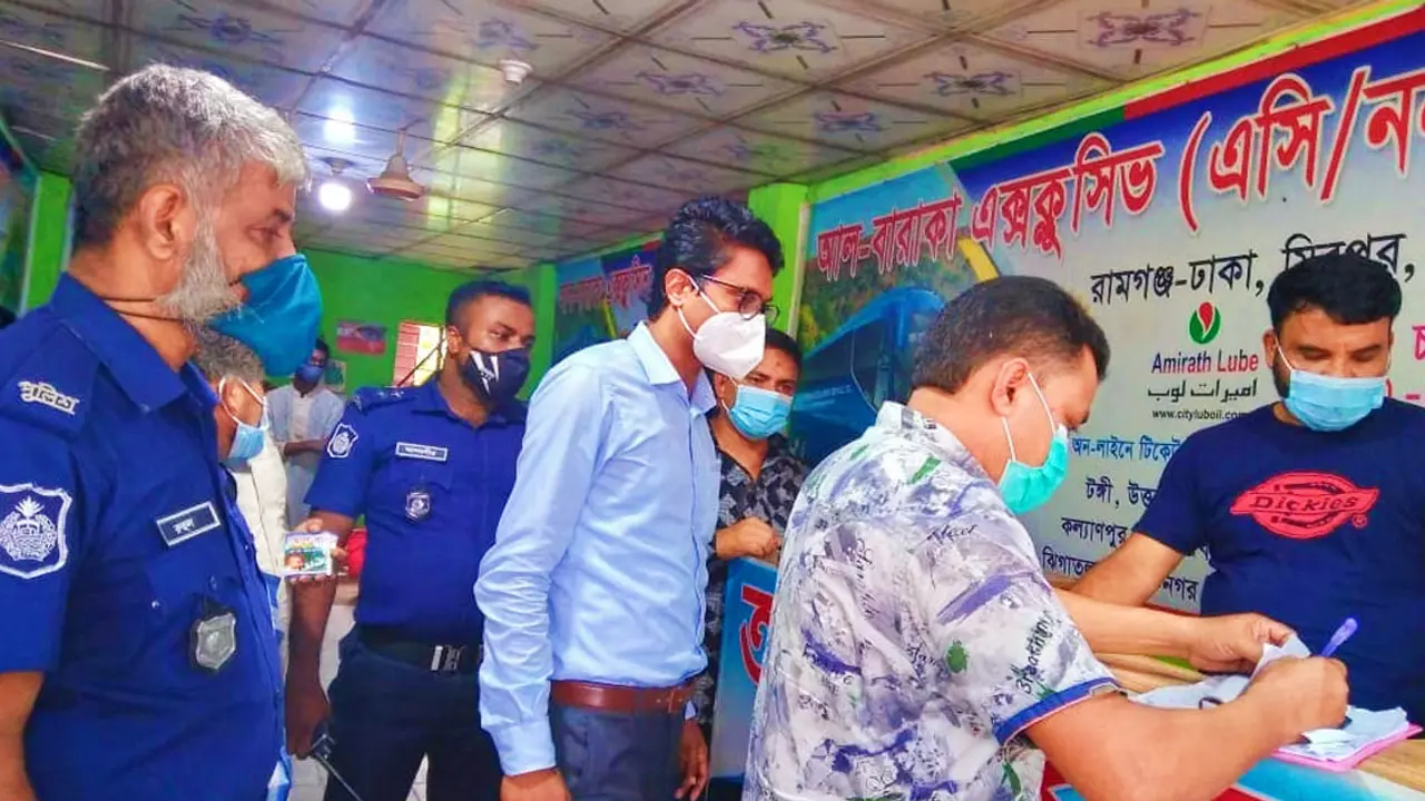 অতিরিক্ত বাস ভাড়া আদায় করায় গুনতে হলো জরিমানা