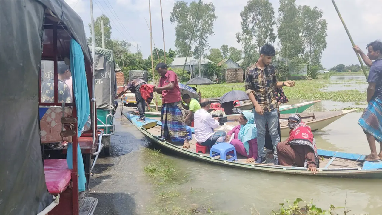 টাঙ্গাইলে বেড়েই চলছে যমুনার পানি