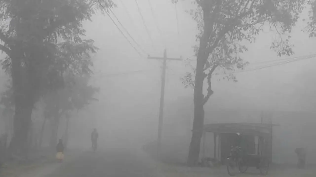 মধ্যরাত থেকে ঠান্ডা বাতাসের সঙ্গে ঘন কুয়াশা