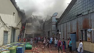 Fire at Narayanganj leather factory