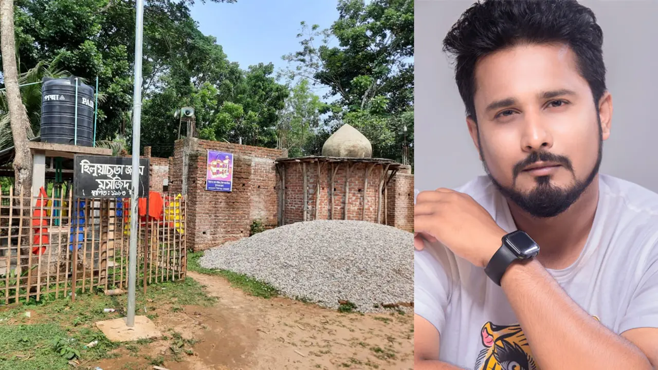 চা শ্রমিকদের জন্য মসজিদ নির্মাণ করছেন ইমরান হোসাইন