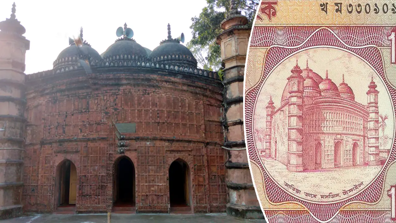 দশ টাকার পুরাতন নোটের আতিয়া মসজিদ