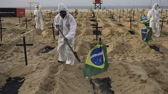 Brazil sees record 4,195 daily COVID-19 deaths