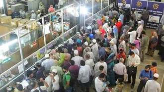 Crowd at banks, ATMs ahead of strict lockdown