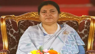 Nepal President Bidya Devi Bhandari arrives in Dhaka