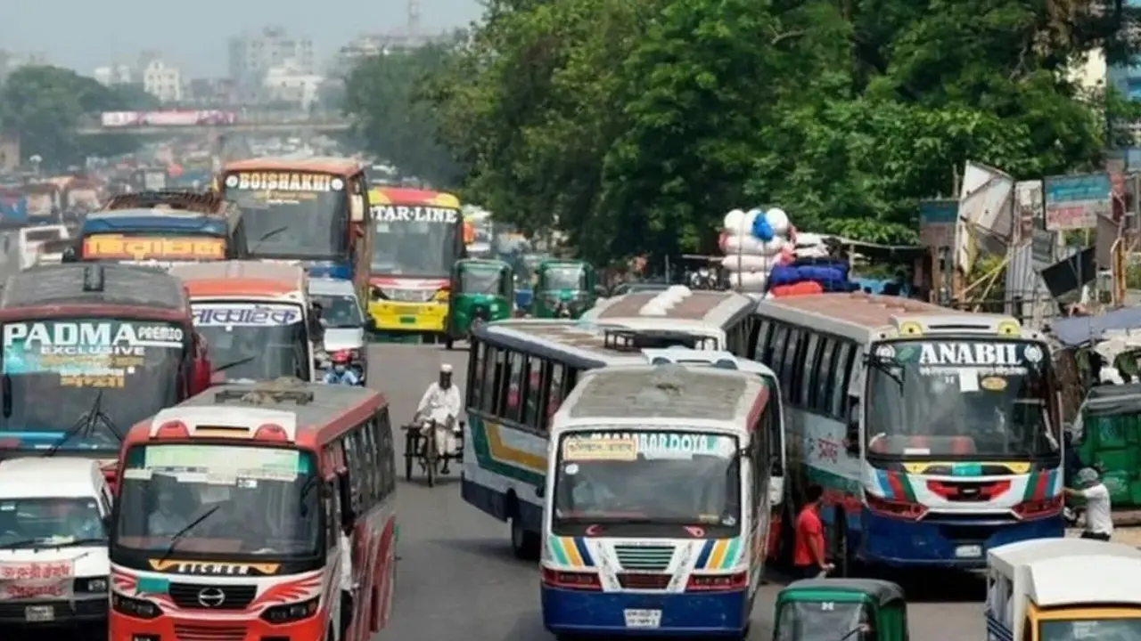 বুধবার থেকে গণপরিবহনে ভাড়া বাড়ছে ৬০ শতাংশ