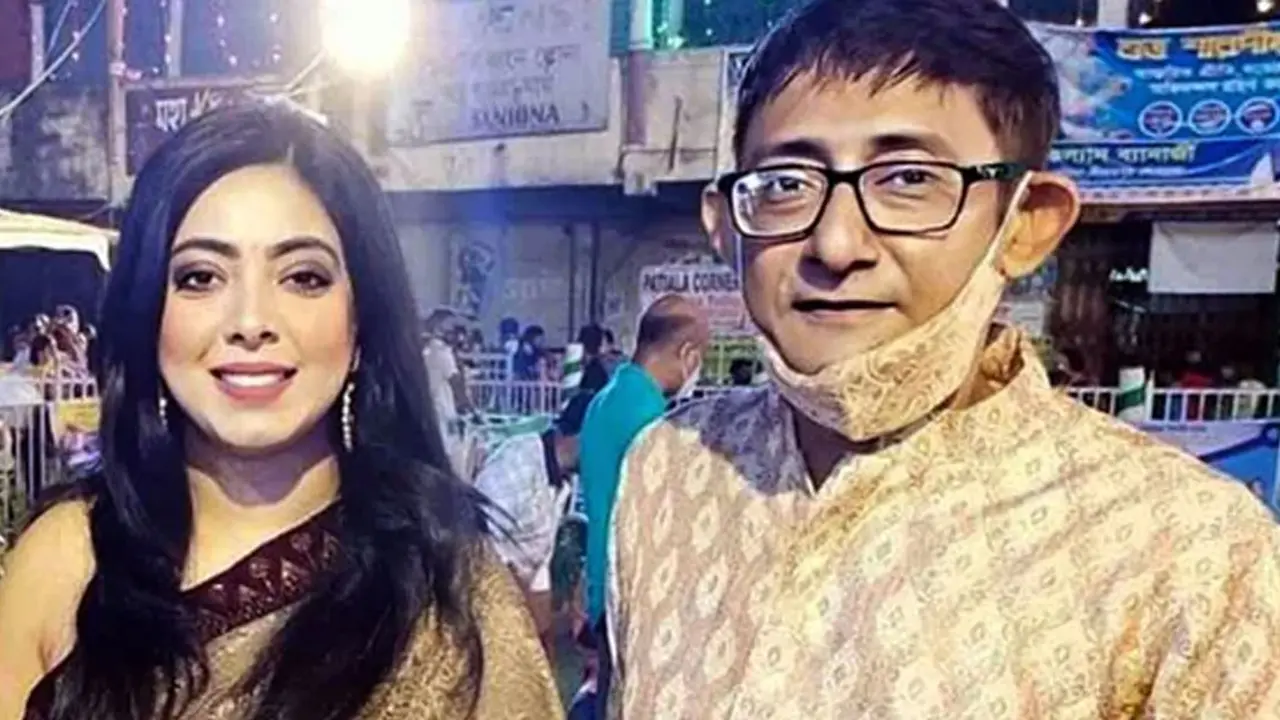 শীতের সন্ধ্যায় একসঙ্গে কাঞ্চন-শ্রীময়ী