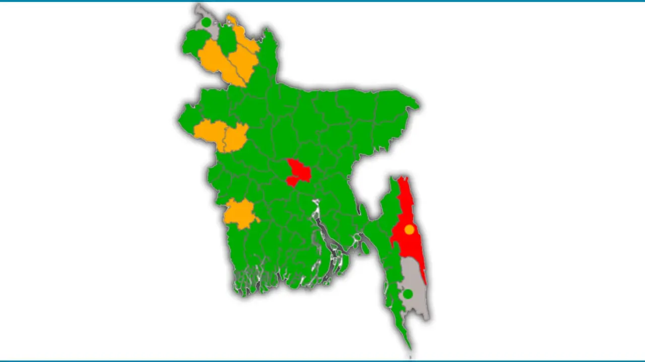 করোনার রেড জোন ঢাকা-রাঙামাটি