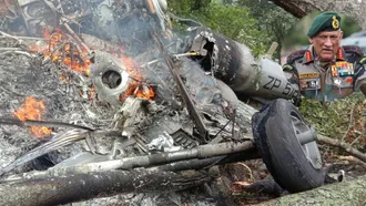 Helicopter carrying India’s Chief of Defence crashes, 5 dead