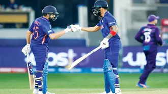 India blitz Scotland to keep alive faint semi-final hopes