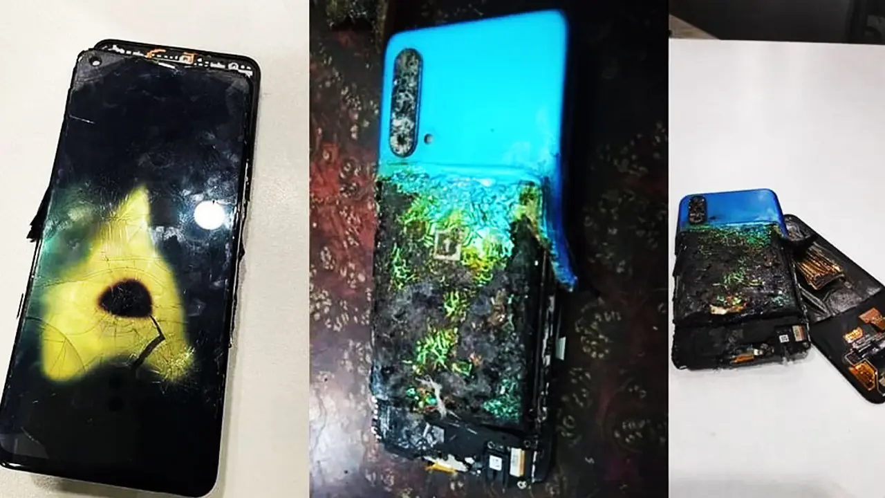 পকেট থেকে বের করতেই স্মার্টফোন বিস্ফোরণ