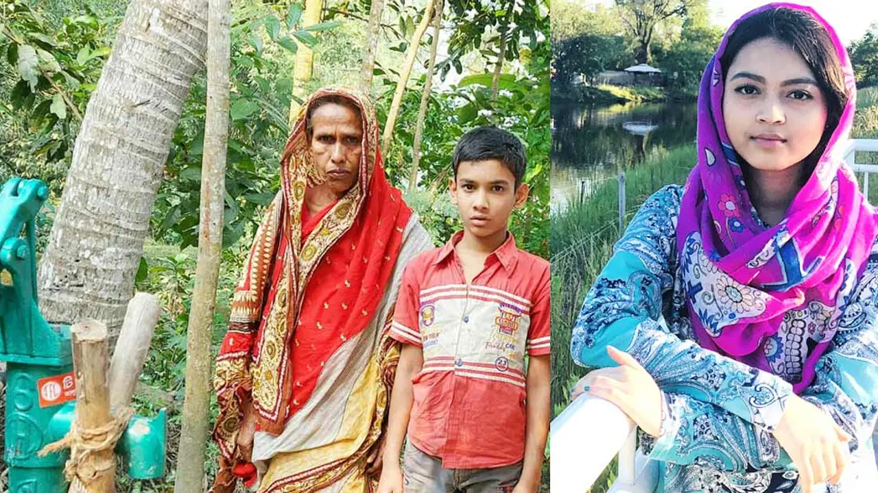 প্রিসিলার উপহার পেয়ে আনন্দে আত্মহারা বৃদ্ধা আবেদা