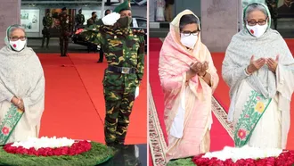 PM pays tribute to Bangabandhu on Homecoming Day