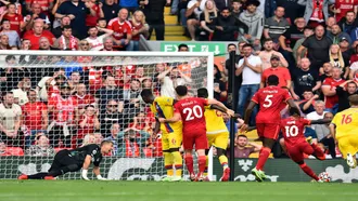 Ton up for Mane as Liverpool sink Palace 3-0