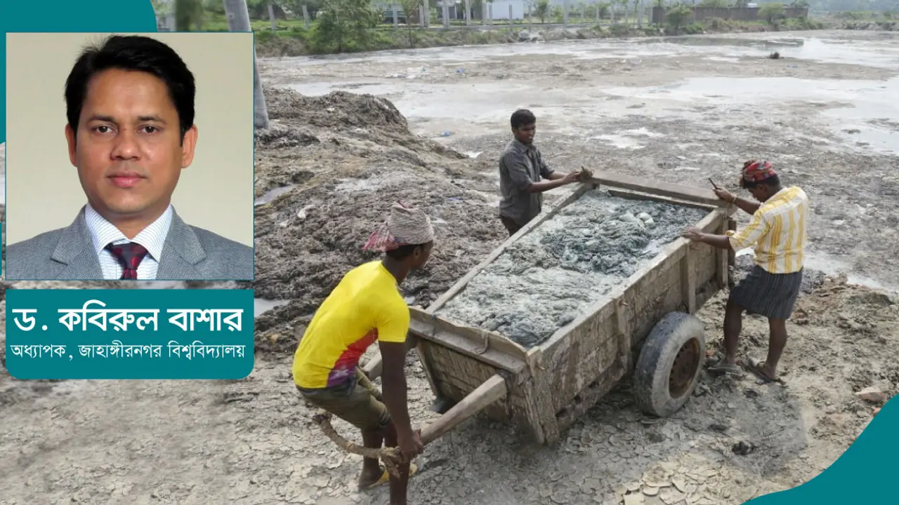 ট্যানারির বর্জ্য : বুড়িগঙ্গার পর দূষণে ধলেশ্বরী