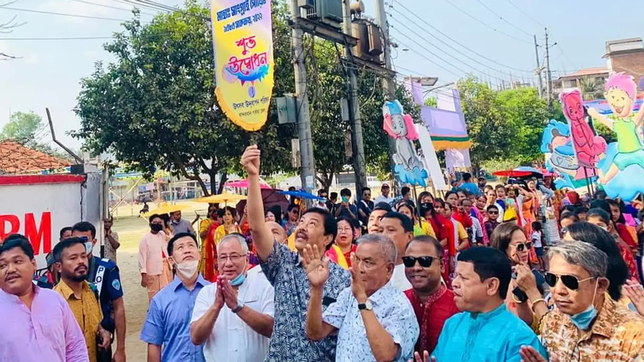 শোভাযাত্রার মধ্য দিয়ে বান্দরবানে সাংগ্রাই শুরু