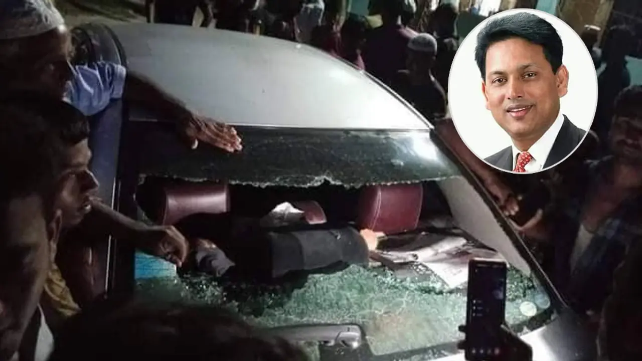 চাঁদপুরে সাবেক শিক্ষা প্রতিমন্ত্রী মিলনের গাড়িতে হামলা