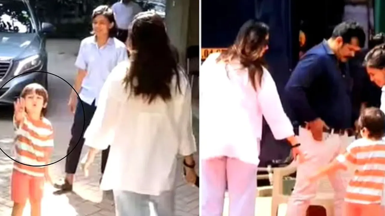 ক্যামেরা দেখে পাপারাজ্জিদের কী বলল ছোট্ট তৈমুর