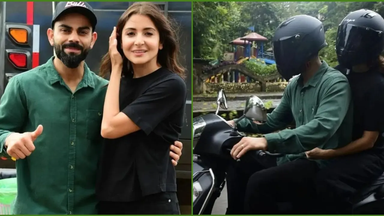 কোহলি-আনুশকা ছুটলেন স্কুটারে চেপে, হতবাক পথচারীরা!