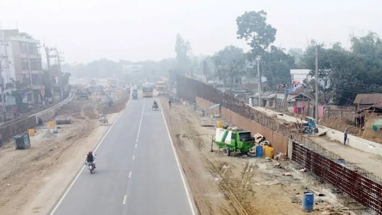 বগুড়া-রংপুর চার লেনের নির্মাণকাজ বন্ধ