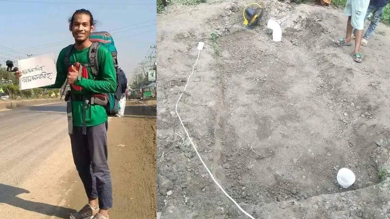 অভিজ্ঞতা নিতে ১০ ঘণ্টা কবরের ভেতরে অবস্থান, ইউটিউবার আটক