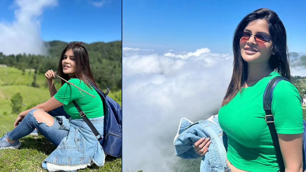পাহাড়ের কোলে সময় কাটাচ্ছেন মধুমিতা