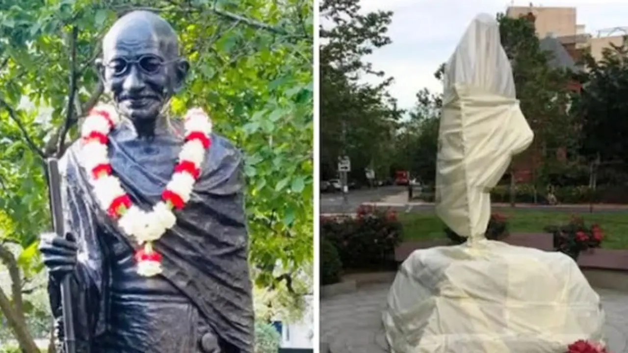 যুক্তরাষ্ট্রে মহাত্মা গান্ধীর মূর্তি ভাঙচুর