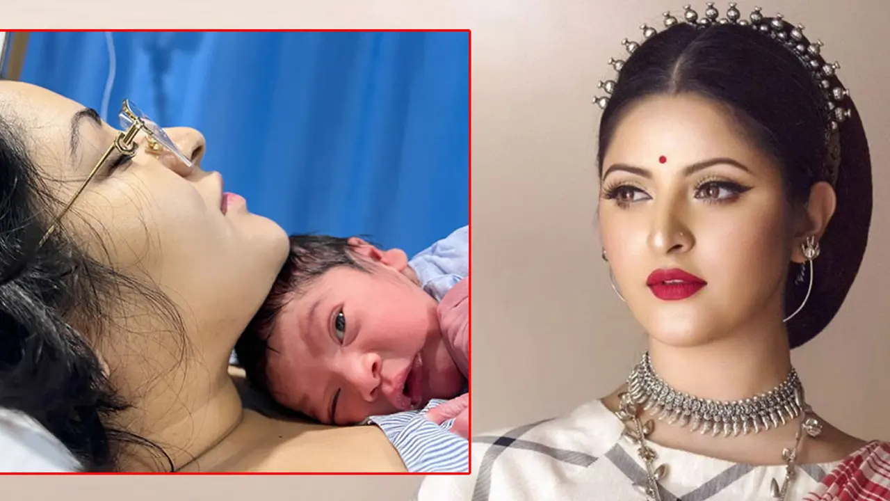 ছেলের ছবি প্রকাশ করলেন পরীমণি, জানালেন নাম
