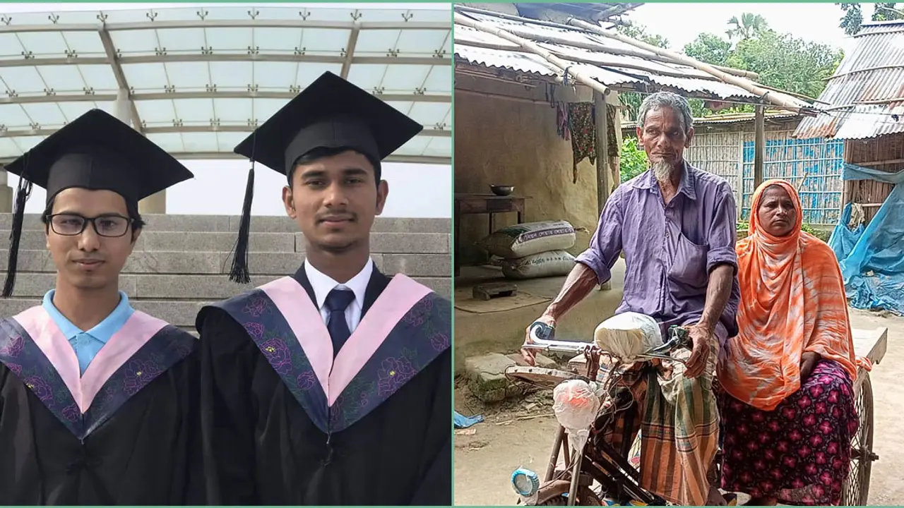 ভ্যান চালিয়ে দুই ছেলেকে চীনে ইঞ্জিনিয়ারিং পড়াচ্ছেন বাবা