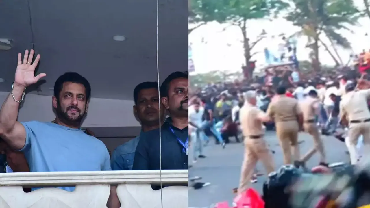 জন্মদিনে সালমানের বাড়ির সামনে লঙ্কাকাণ্ড, লাঠিচার্জ পুলিশের