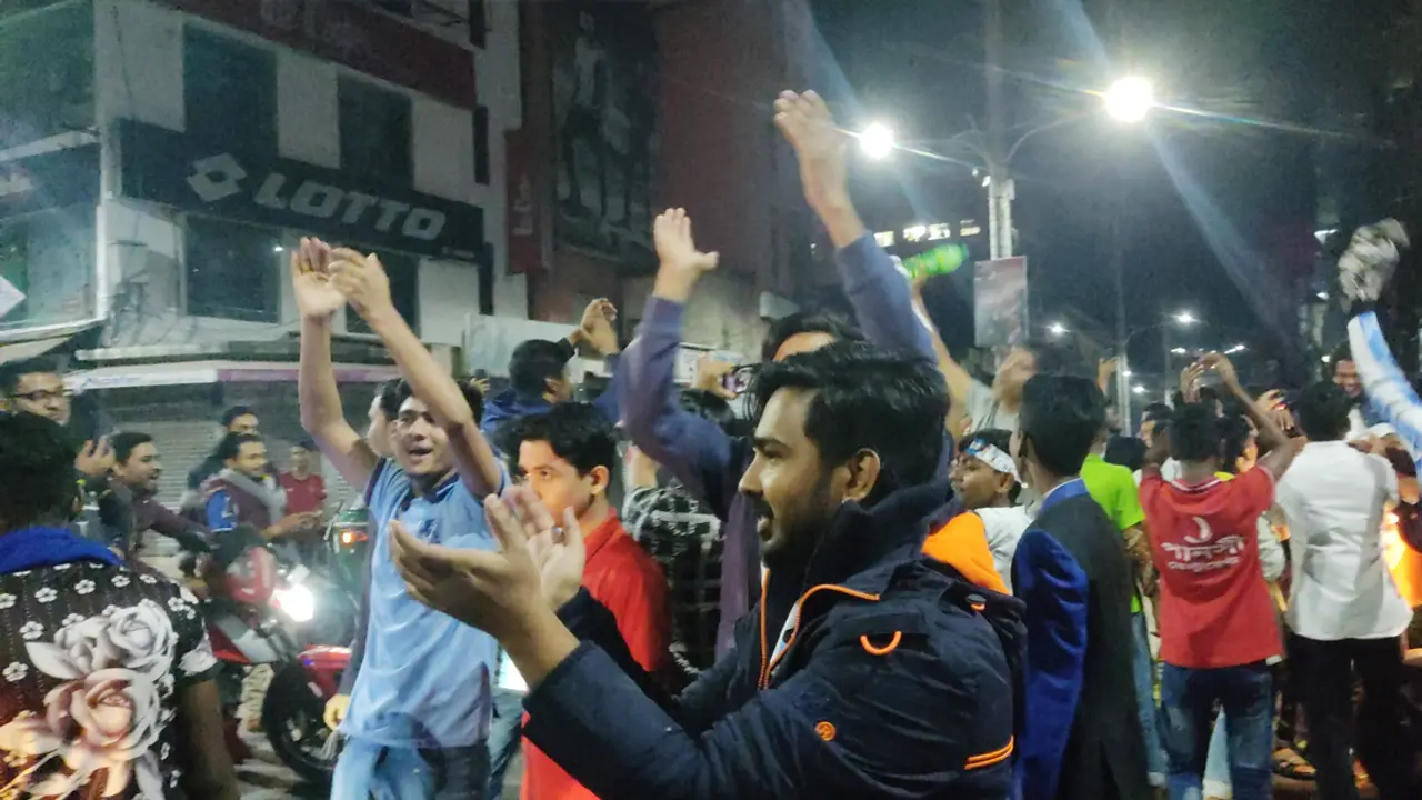 আর্জেন্টিনার জয়ে সিলেটে সমর্থকদের উচ্ছ্বাস