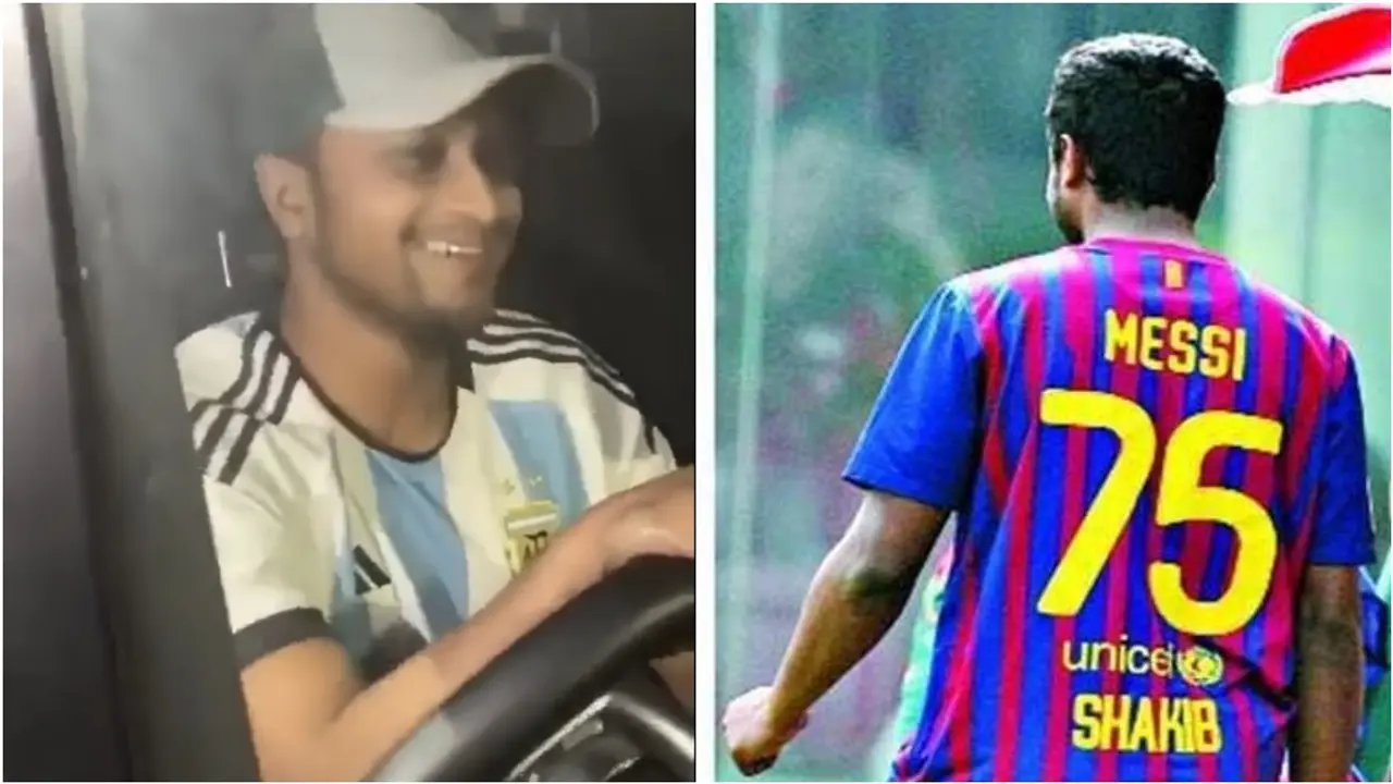 মেসির সমর্থনে মধ্যরাতে রাজপথে সাকিব