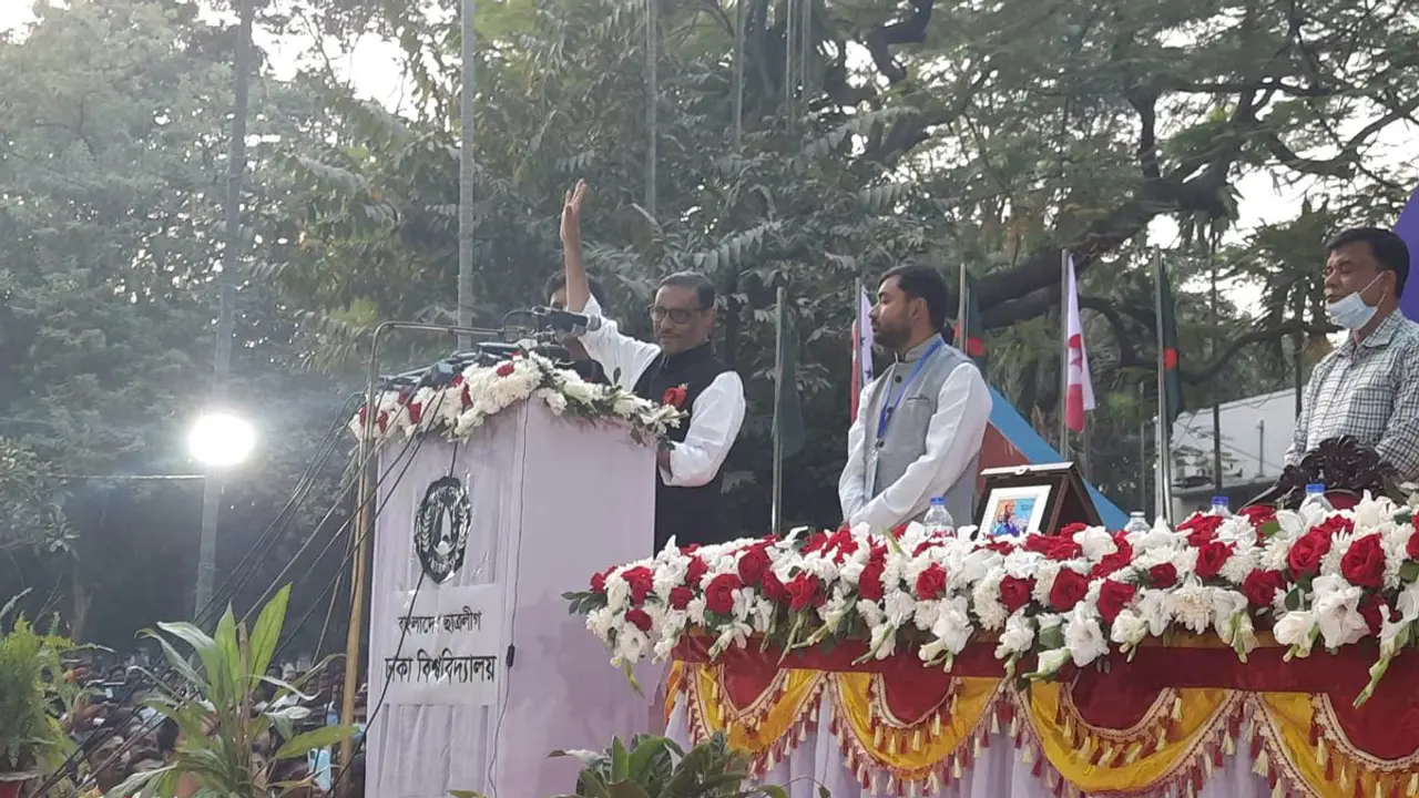 মুক্তিযুদ্ধের চেতনা মির্জা ফখরুলের মধ্যে নেই : কাদের