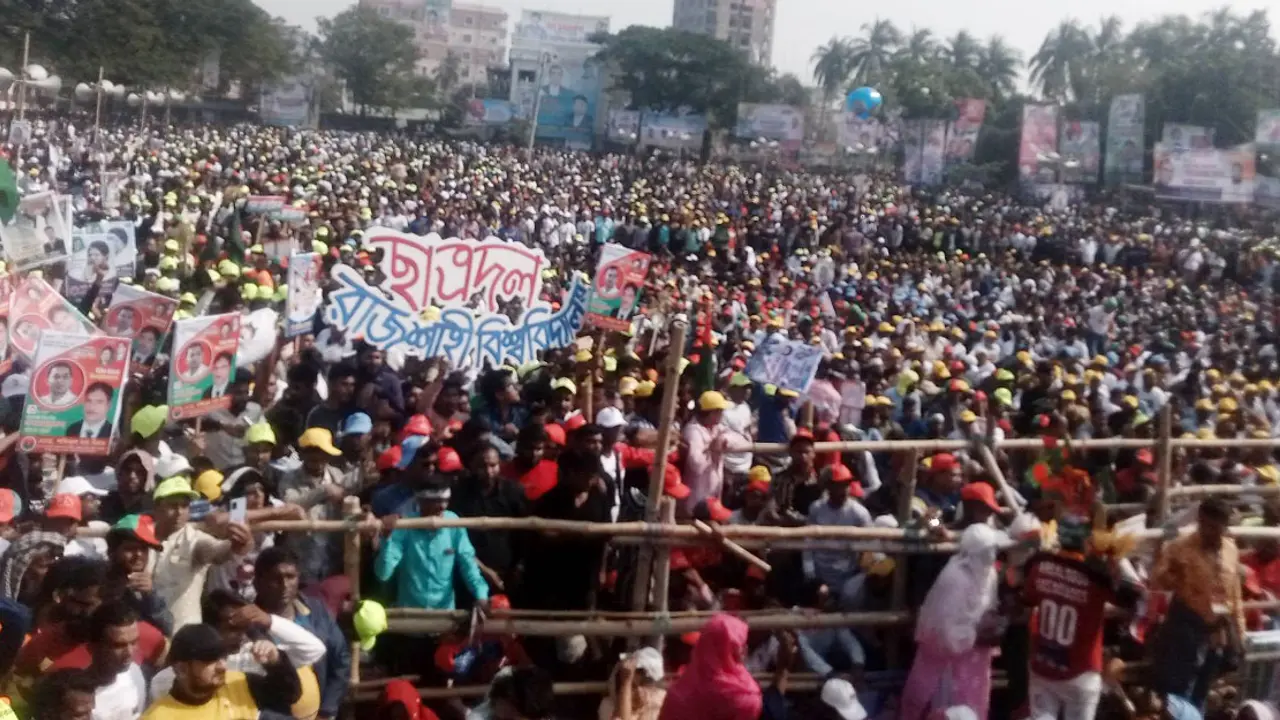 রাজশাহীতে বিএনপির সমাবেশস্থলে মোবাইল নেটওয়ার্ক ‘বিচ্ছিন্ন’