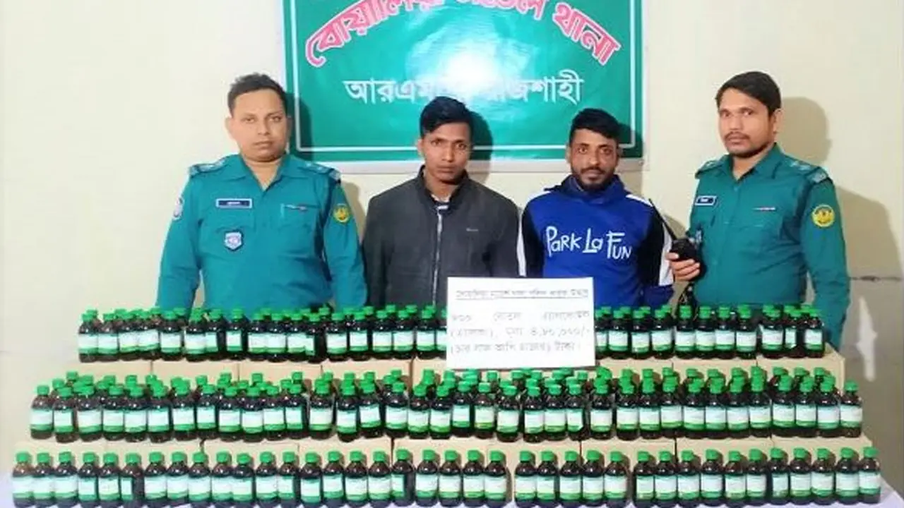 রাজশাহীতে ৮০ লিটার অ্যালকোহলসহ গ্রেপ্তার ২