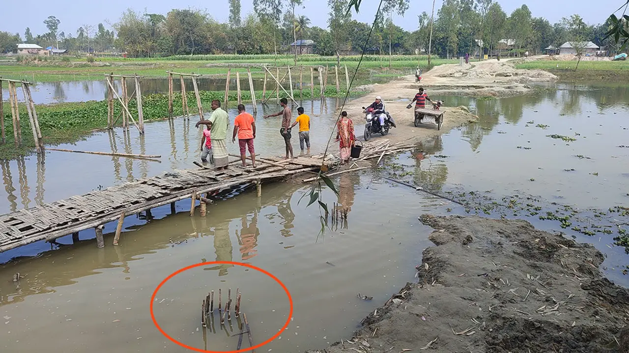 ৩ কোটি টাকার সেতু না করেই অর্ধেক বিল উত্তোলন ঠিকাদারের