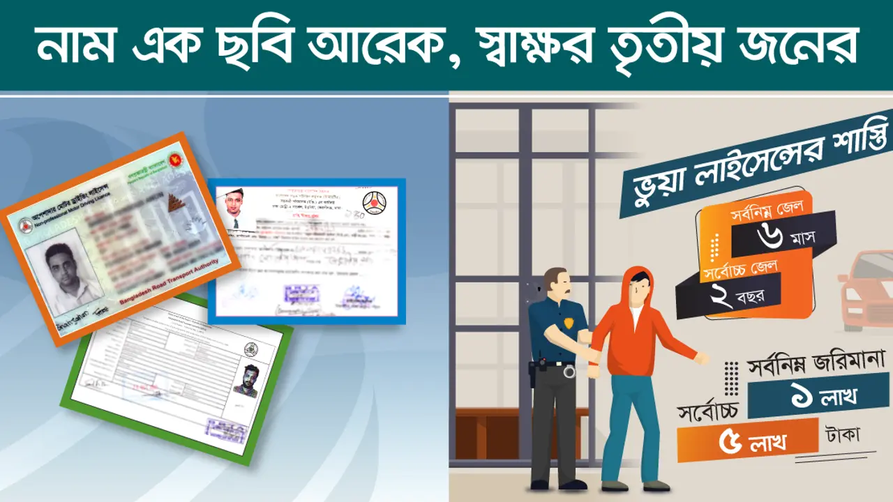 ড্রাইভিং লাইসেন্স ‘আমার’, ছবি-স্বাক্ষর কার?