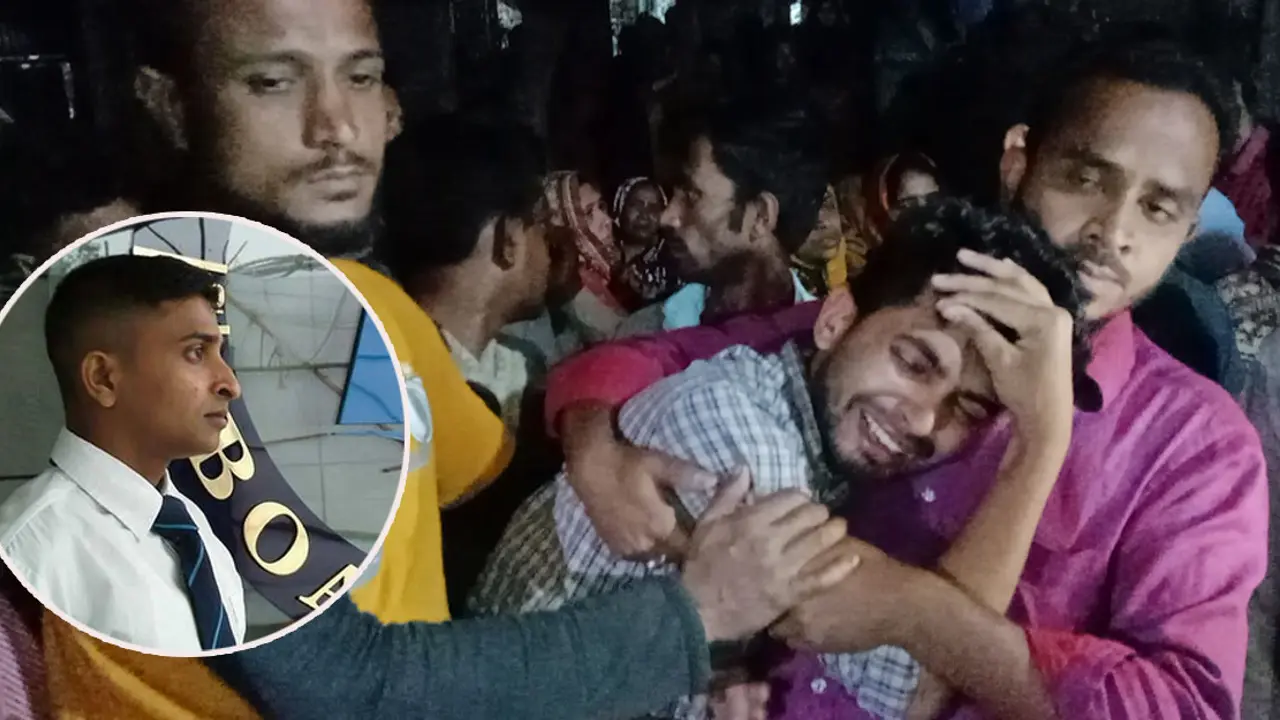 বাড়িতে হাদিসুরের মরদেহ, স্বজনদের আহাজারি