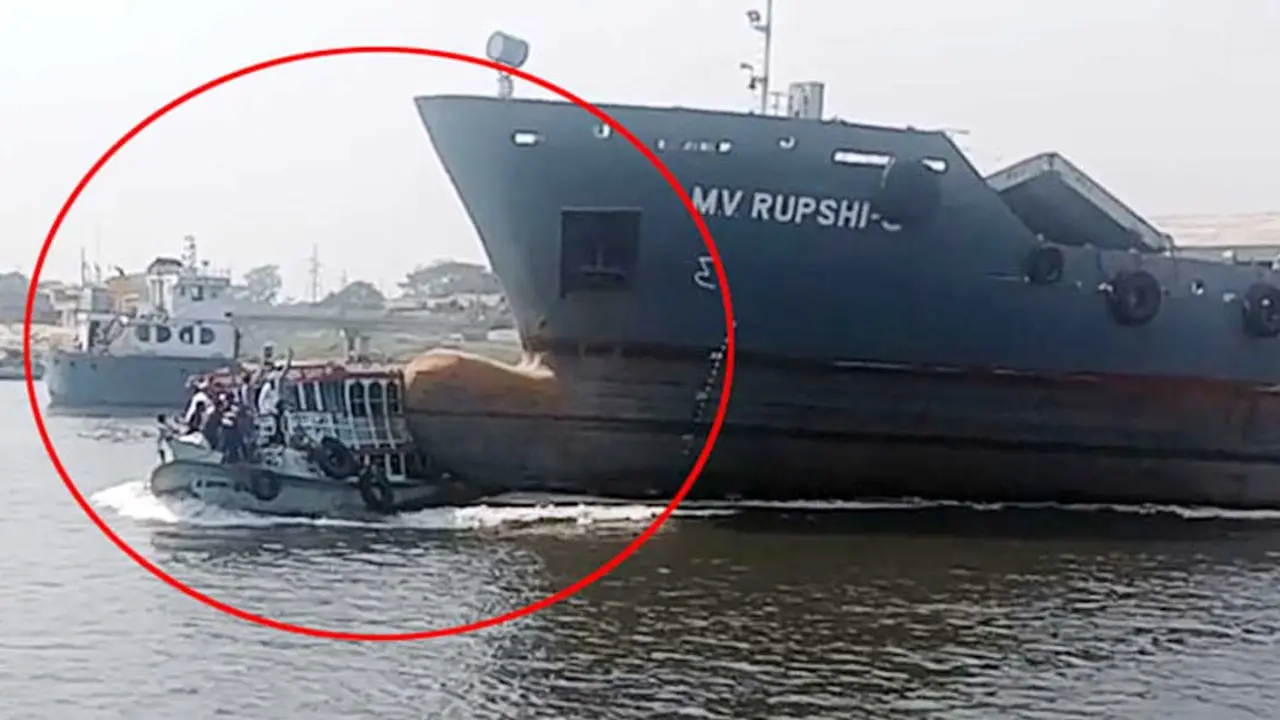 লঞ্চে ধাক্কা দেওয়া সেই কার্গোসহ ৯ জন আটক