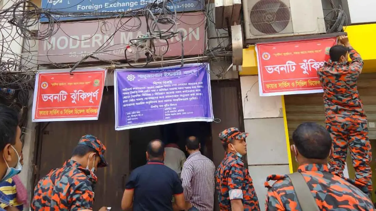 মতিঝিলের মডার্ন ম্যানশনকে ঝুঁকিপূর্ণ ঘোষণা