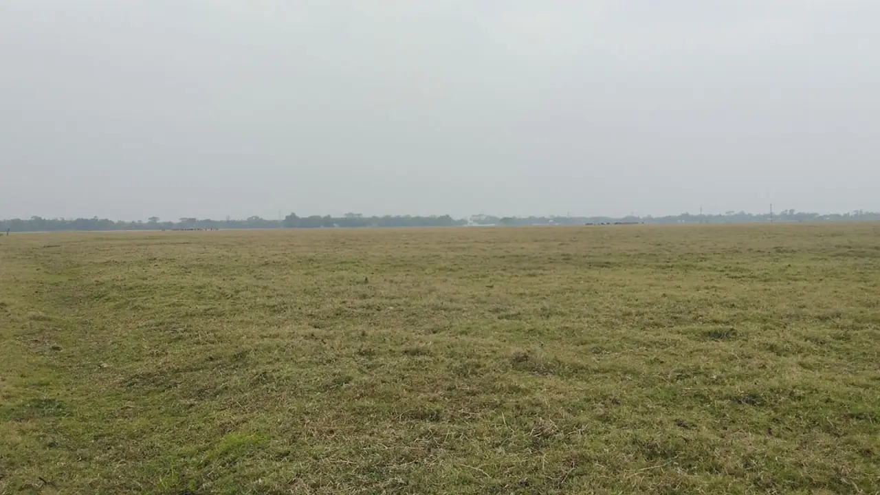 হাওর শুকিয়ে চৌচির, পড়ে আছে দেড় হাজার একর জমি
