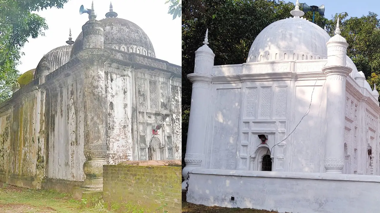 ২০০ বছরে ঐতিহ্যের ফুলচৌকি মসজিদ
