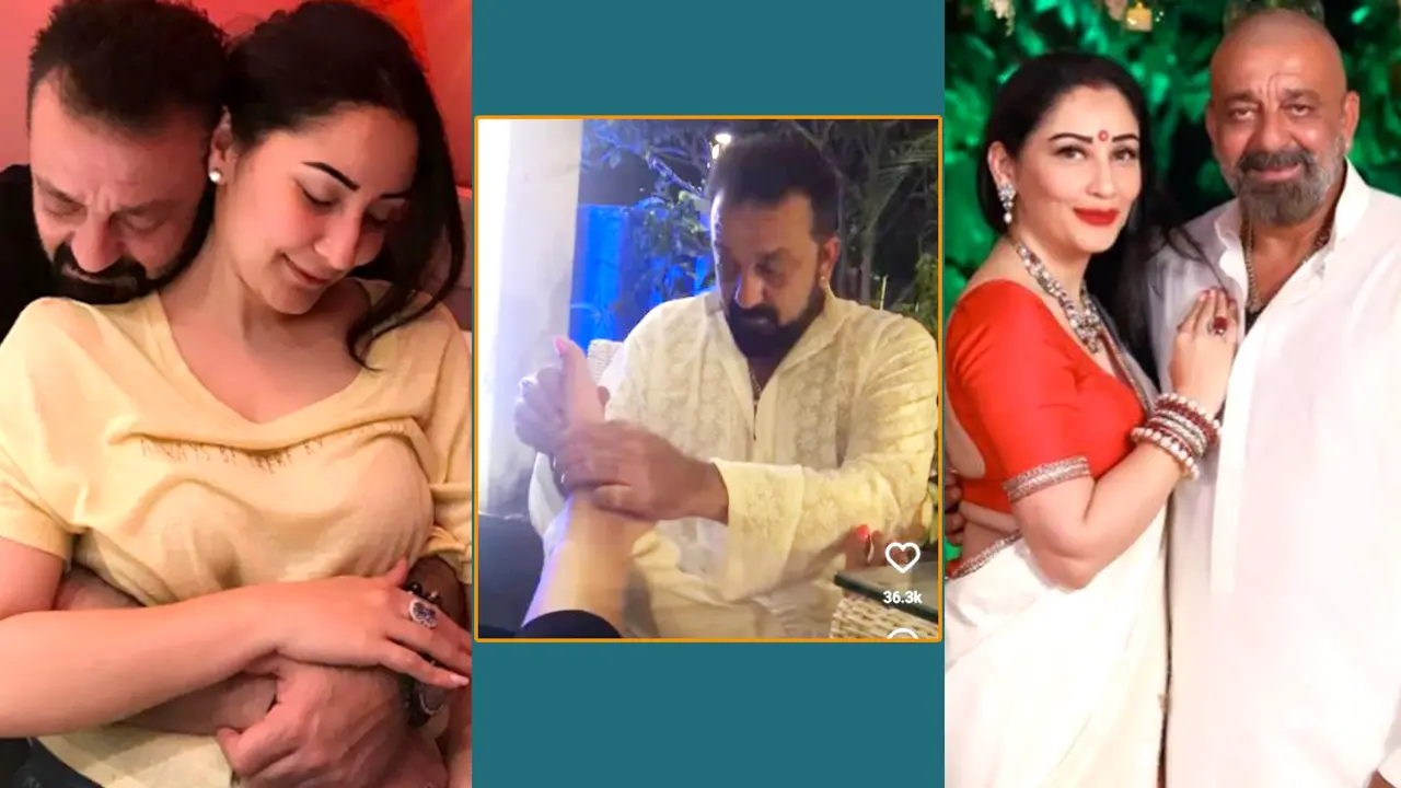 যেভাবে স্ত্রীর সেবা করছেন সঞ্জয় দত্ত