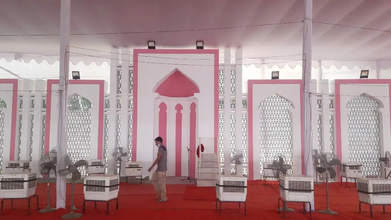 ৩৫ হাজার মুসল্লিকে স্বাগত জানাতে প্রস্তুত ঈদগাহ