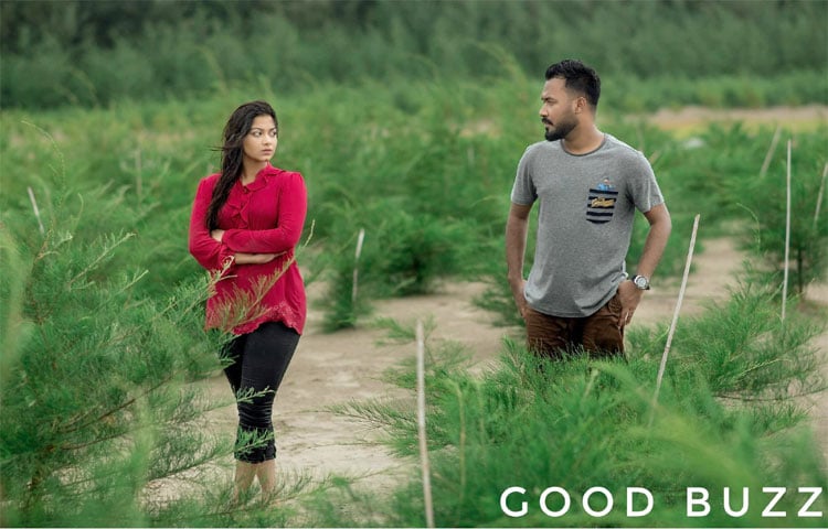 ‘গুড বাজ’ নাটকের দৃশ্যে জিয়াউল হক পলাশ ও পারসা ইভানা