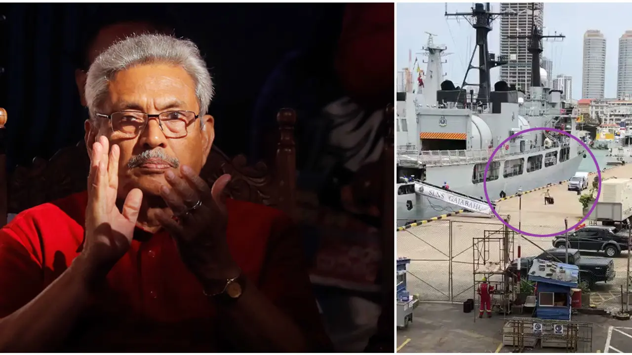 স্যুটকেস ভরে বন্দর ছাড়ল লঙ্কান জাহাজ, রাজাপাকসের দেশ ছাড়ার গুঞ্জন